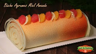 ❅ Recette de Bûche de Noël aux Agrumes Miel et Amande ❅ [upl. by Assiran]