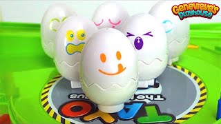 Learn Shapes and Colors with Hide N Squeak Eggs [upl. by Gil]