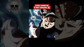 Goku when he is not smiling☠️ dbs dbz dragonball goku anime animeedit trending viral shorts [upl. by Alegnat726]