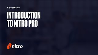 Nitro Pro Overview [upl. by Aneryc]