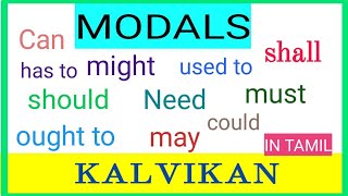 Modals in Tamil  English Grammar in Tamil [upl. by Onifled721]