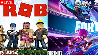 noobbansub Roblox rocket league call of duty and Fortnite with friends and viewers Handcam [upl. by Analak]