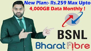 BSNL New Launched Bharat Fiber Broadband Plans  BSNL Bharat Fiber Plans  BSNL New Update [upl. by Rednave]