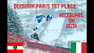 DOMINIK PARIS WINS IN KitzbühelStreif SKI WC 2019 HD [upl. by Krispin]