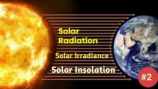 Solar Irradiance  Solar Insolation  Solar Radiation  Extraterrestrial and Terrestrial Radiation [upl. by Darlleen316]