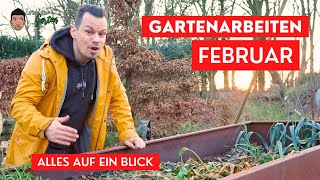 Gartenarbeiten Februar  Alles auf eine Blick Hochbeet Gemüsegarten Stauden und Gräser [upl. by Yve289]