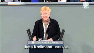 Jutta Krellmann DIE LINKE Mehrheit ist für den gesetzlichen Mindestlohn [upl. by Wilkinson]