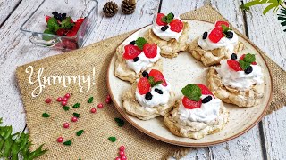 Mini Pavlova recipeEasier Dessert than you think Simis Kitchen [upl. by Jacintha]