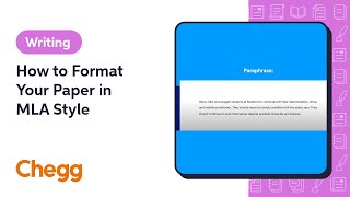 How to Format Your Paper in MLA Style  Chegg [upl. by Anida]