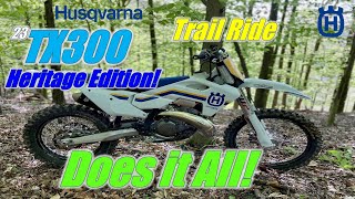 2023 Husqvarna TX300 Heritage Edition Does it All Round 1 [upl. by Epuladaugairam506]