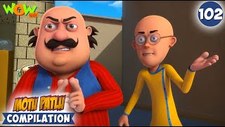 Tabla Classes  Motu Patlu Season 13 Compilation 102  Motu Patlu New  Cartoons For Kids spot [upl. by Magavern]