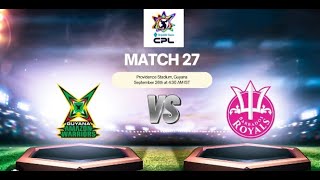 cpl match today  cpl match 1  cpl match today highlights match27 cricketteam cpl cricketworld7 [upl. by Hakeber27]