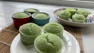 Steamed Pandan Rice Cake With Yeast Zero Failure [upl. by Nakhsa]