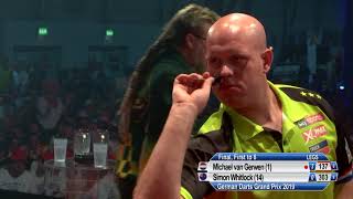 2019 German Darts Grand Prix final  Van Gerwen v Whitlock [upl. by Treblihp846]