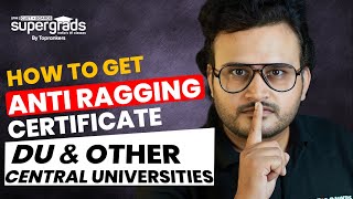 How to Get Anti Ragging Affidavit  Delhi University amp Other Central University Admission 2023 [upl. by Saimon45]