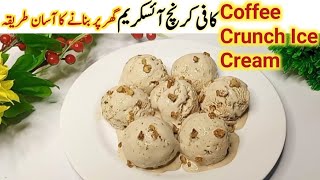 Coffee Crunch Ice Creem Recipe  Coffee Ice Creem  Homemade Coffee Ice Creem 2024 [upl. by Berliner592]