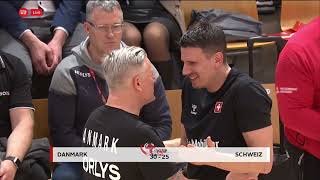 Denmark vs switzerland handball highlights friendly match 2024 [upl. by Yahsed358]