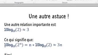 LE DECIBEL  8  Une autre astuce de conversion [upl. by Harret487]