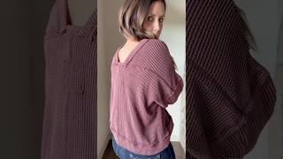 Merlot ribbed textured long sleeve top [upl. by Primo996]