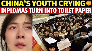 China’s Youth Broken Crying Can’t Find Jobs Top University Diplomas Turn Into Toilet Paper [upl. by Olivann]