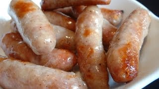 Cooking chipolata sausages [upl. by Brita]