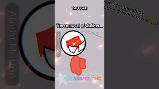 The Removal of Dislikes ANIMATION shorts short animation alightmotion idk countryballs [upl. by Frentz]