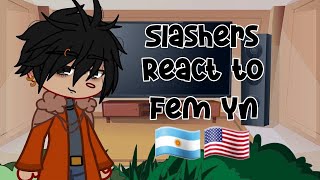 Slashers react to Yn fem  La velada [upl. by Enillebyam]