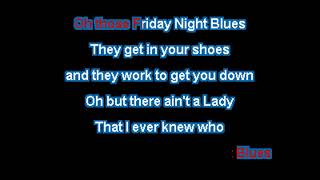 John Conlee Remix  Friday Night Blues  Karaoke [upl. by Aromat24]