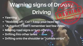 Drowsy Driving Safety Video [upl. by Brout27]