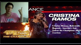 Cristina Ramos Bohemian Rapsody America´s Got Talent the Champions 2019 reaction [upl. by Assiron659]