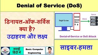 Denial of service DoS  DoS Attack  Hindi [upl. by Yblok]