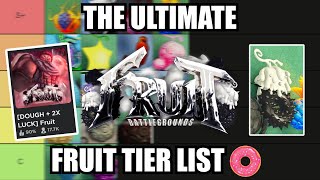 All Fruits Tier list in DOUGH  2X LUCK Fruit Battlegrounds  Ranking Every Fruit ROBLOX [upl. by Hametaf]