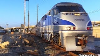 Amtrak amp Metrolink Trains in Laguna Niguel October 13th 2013 [upl. by Moreen]