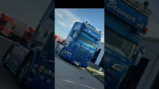 BrunnerTransporte scania scaniav8 spedition truckspotting truckspotter [upl. by Nennek]