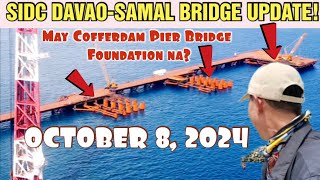 latestupdate SIDC DAVAOSAMAL BRIDGE CONSTRUCTION UPDATE MAY COFFERDAM PIER BRIDGE FOUNDATION NA [upl. by Los]