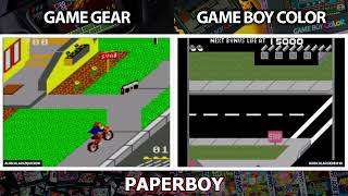 Game Boy vs Game Gear  Paperboy [upl. by Anera]