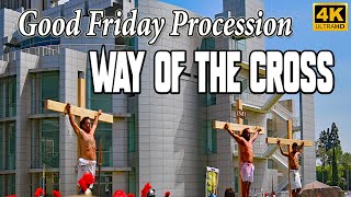 Good Friday Procession  Reenactment of Stations of the Cross  Christ Cathedral California 4K [upl. by Currey111]