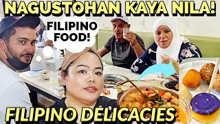 MY ARAB INLAW TRYING FILIPINO DELICACIES NAGUSTOHAN NILA [upl. by Tanny]