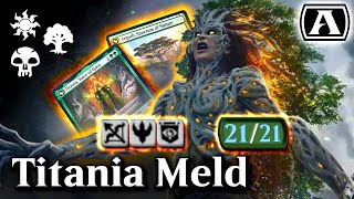 Titania Meld  Brothers War Standard  MTG Arena [upl. by Ahtanamas]