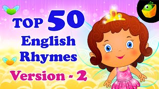 Top 50 Hit Songs Version 2 For Kids  Compilation of Best Children English Nursery Rhymes [upl. by Deenya]