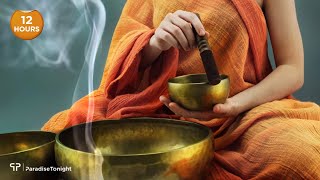 12 Hours Tibetan Meditation Singing Bowls Deep Sleep  The Sound of Inner Peace 11 [upl. by Llecrup]