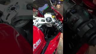 Interview Ducati Panigale 899 with SC Project CRT Carbon slipon  vuongkhangmotor exhaust shorts [upl. by Artimed]