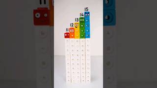 Lets Transform Numberblocks 11 to 15 Mathlink Cubes Shorts [upl. by Ocirderf]