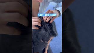 Low Volume Hair Topper For Thin Hair  Hair Extensions For Thin Hair  How To Wear Topper shorts [upl. by Ruberta]