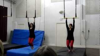 Beginner Trapeze routine [upl. by Labannah]