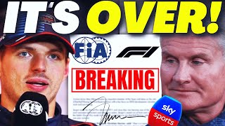 HUGE BOMBSHELL For Verstappen After Coulthards Criticism of His Controversial Style at Brazil GP [upl. by Nuahsad]