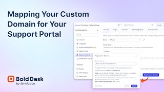 Mapping Your Custom Domain for Your Support Portal [upl. by Kenny]