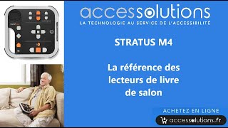 Stratus M4 la référence des lecteurs de livre audio de salon pour les séniors et les bibliothèques [upl. by Auhesoj]