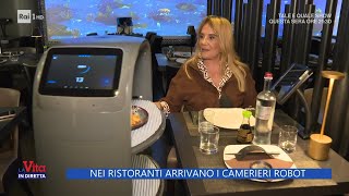 Nei ristoranti arrivano i camerieri robot  La Vita in diretta  27102023 [upl. by Kletter57]