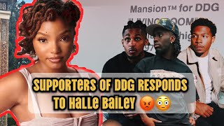 KAI CENAT JIDON DESHAE FROST AND DDG REACTS STRONGLY TO HALLE BAILEY’S DELETED TWEETS😡🤯 [upl. by Enirtak]